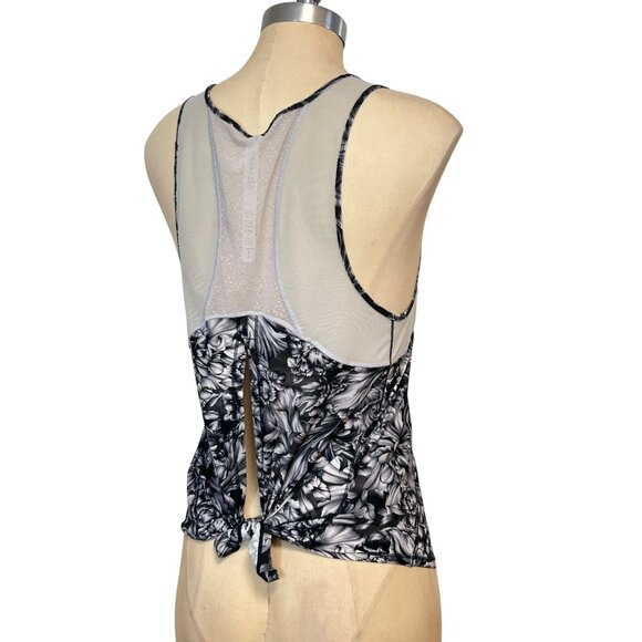 Lululemon Sculpt Tank *Tie Back Night Garden Ice Grey Black Ice Grey size 6 - Picture 8 of 10